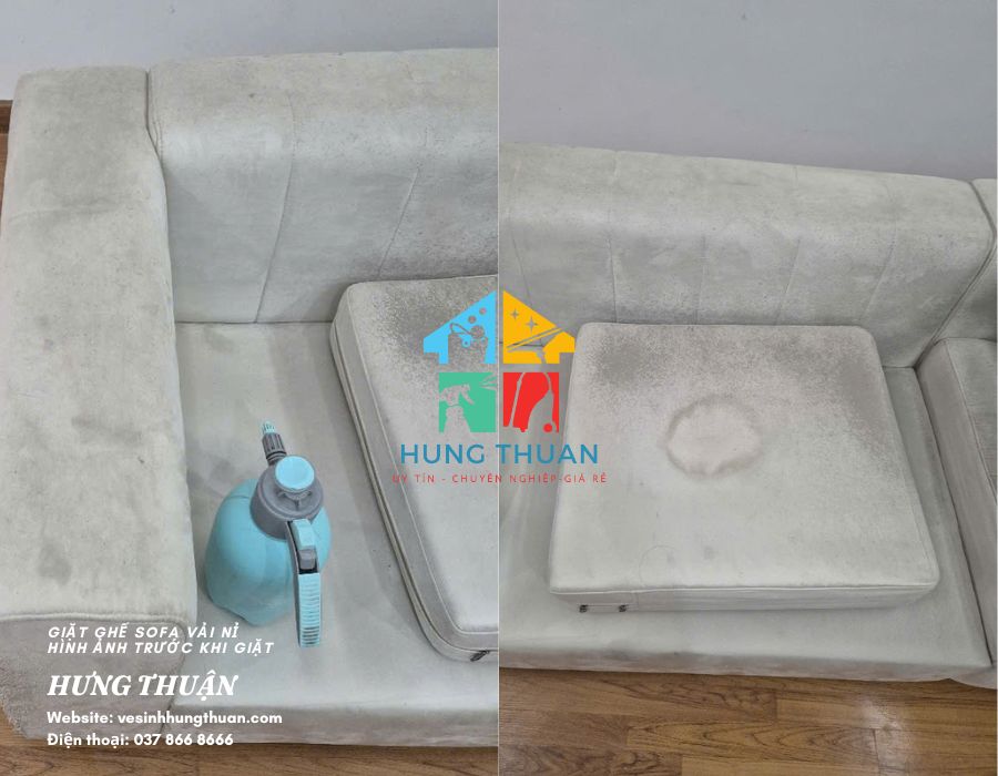 giặt ghế sofa nỉ