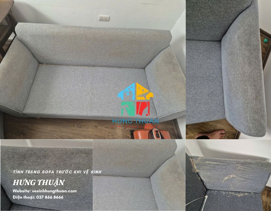 giặt ghế sofa vải tại nhà