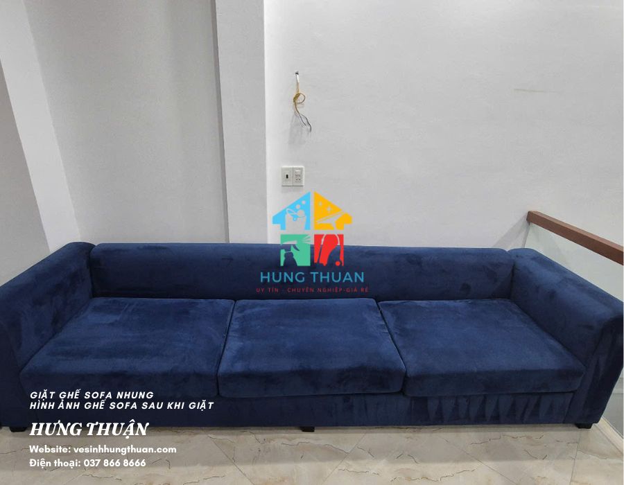 vệ sinh sofa vải nhung
