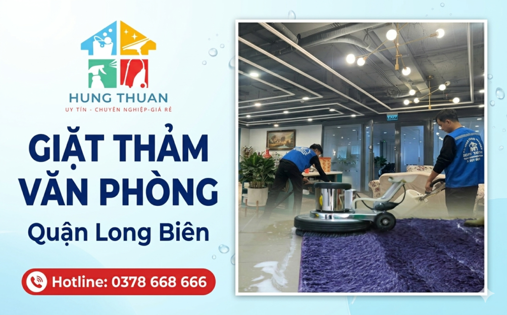 Banner giat tham van phong quan Long Bien