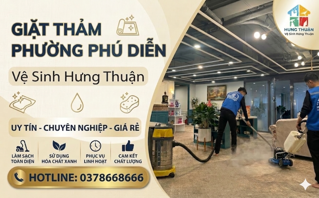 Giặt thảm phường Phú Diễn