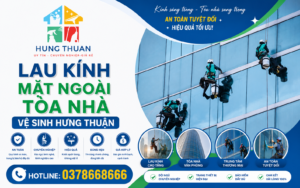Lau kinh mat ngoai toa nha