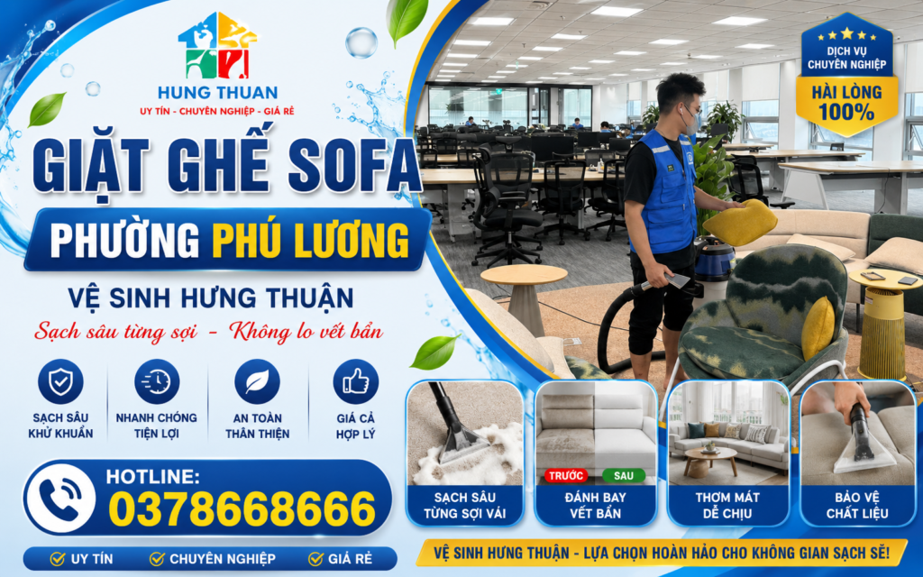 giặt ghế sofa phường Phú Lương