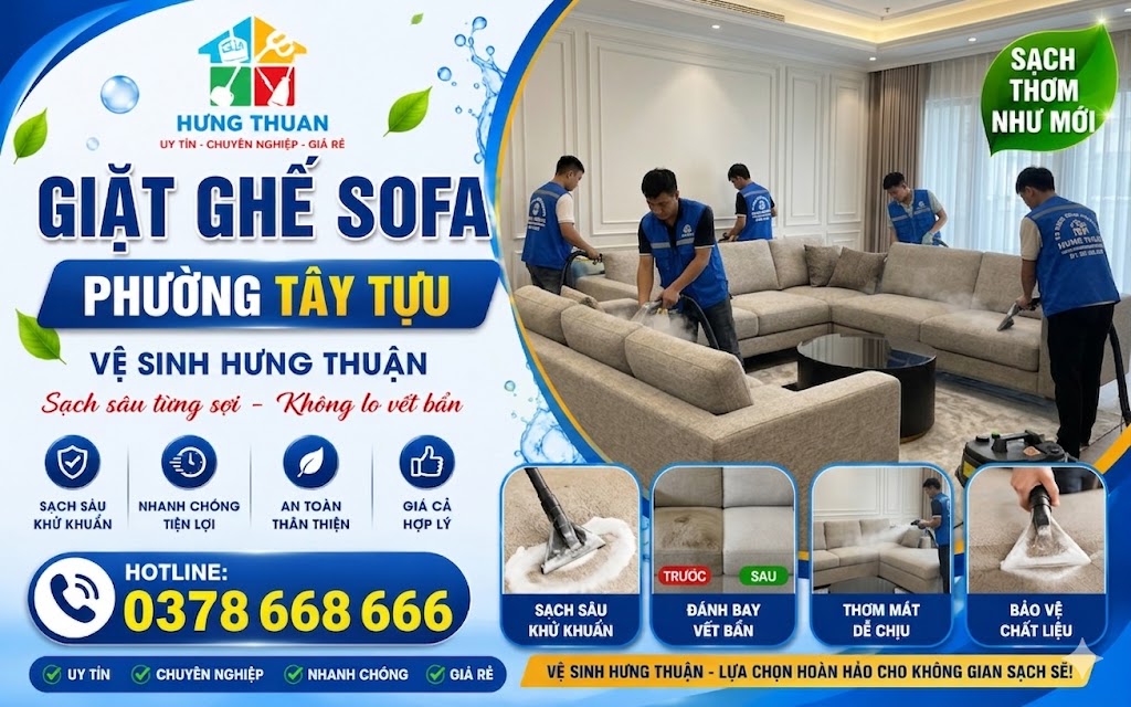 giặt ghế sofa phường Tây Tựu