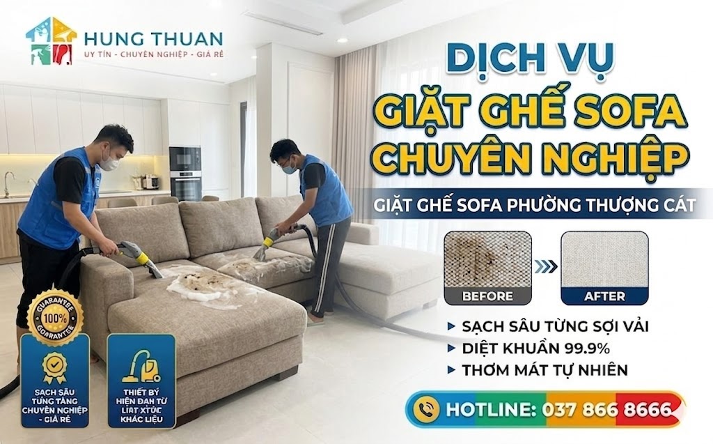 giặt ghế sofa phường Thượng Cát