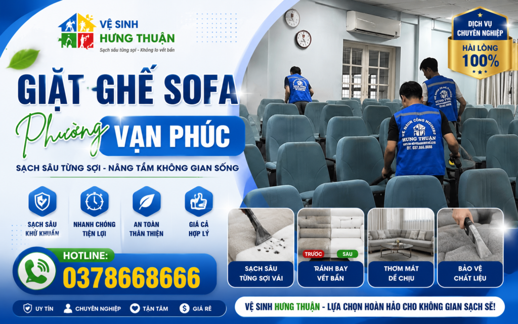 giặt ghế sofa phường Vạn Phúc