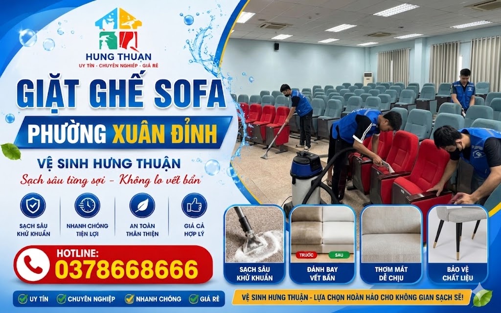 giặt ghế sofa phường Xuân Đỉnh