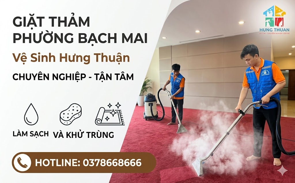 giặt thảm phường Bạch Mai