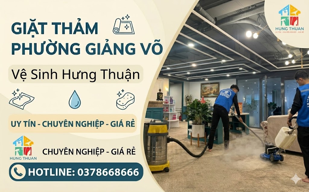 giặt thảm phường Giảng Võ