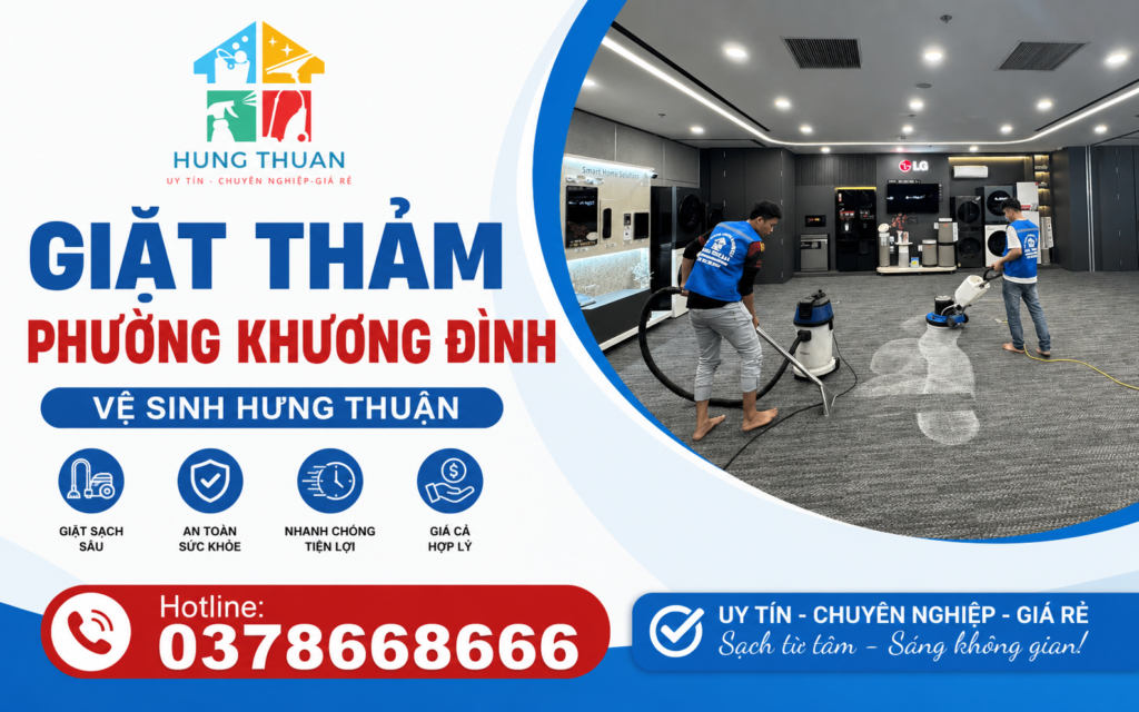 giặt thảm phường Khương Đình