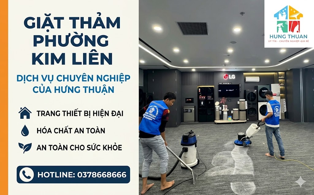 giặt thảm phường Kim Liên