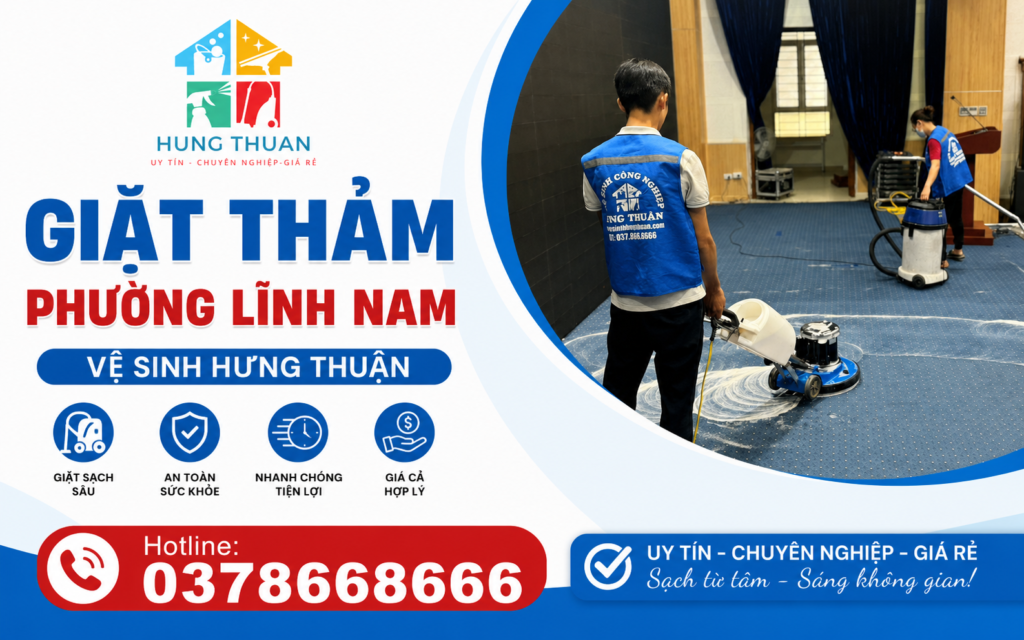 giặt thảm phường Lĩnh Nam