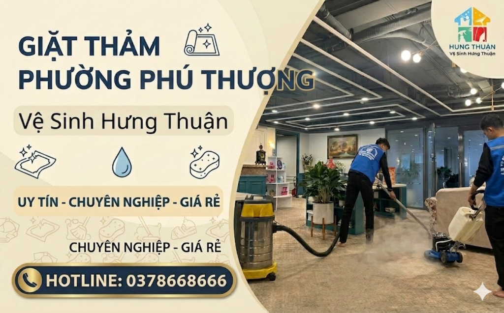 giặt thảm phường Phú Thượng