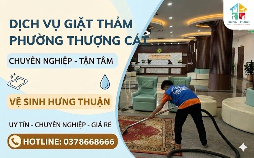 giặt thảm phường Thượng Cát