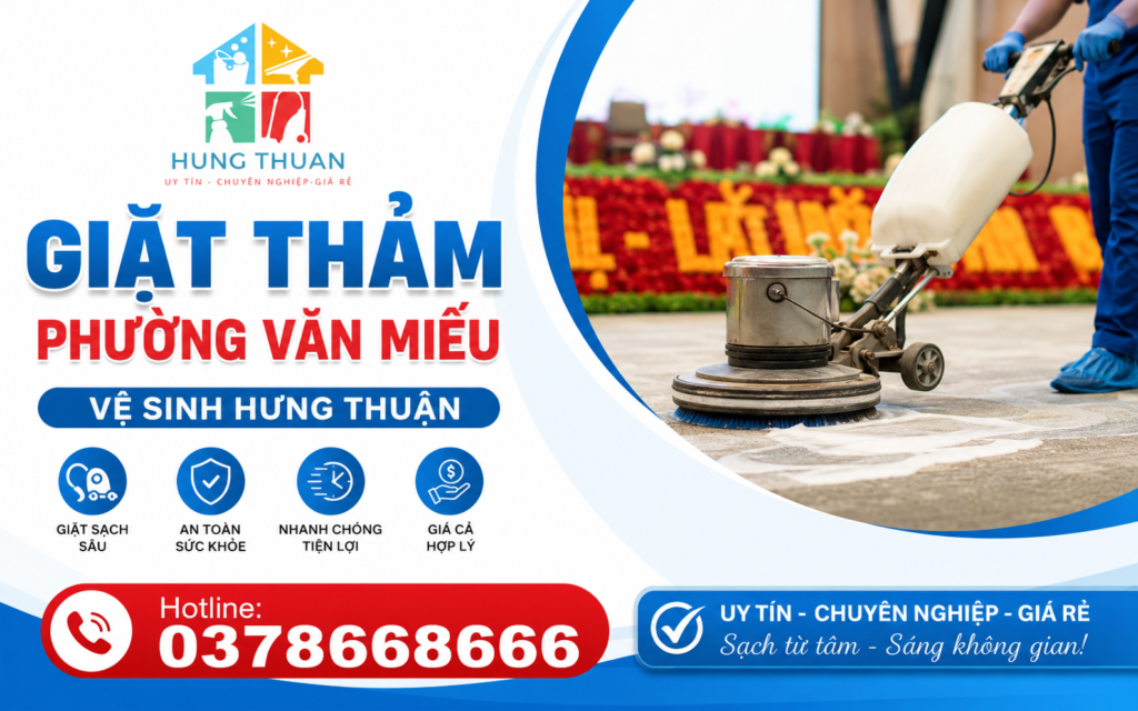 giặt thảm phường Văn Miếu