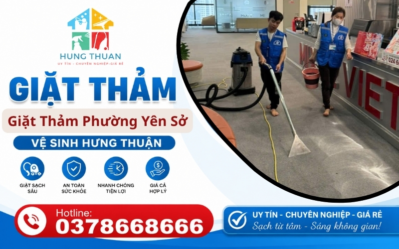 Giặt thảm phường Yên Sở