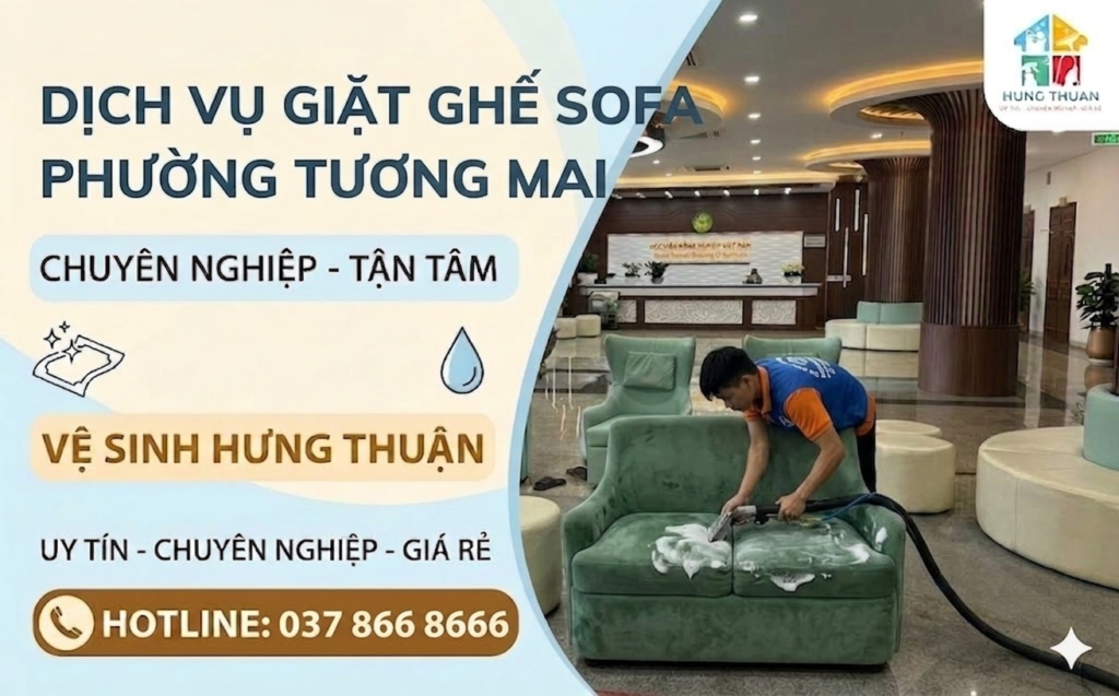 giặt ghế sofa phường Tương Mai