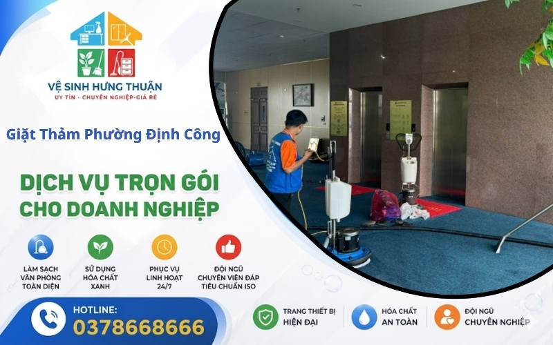 giặt thảm phường Định Công