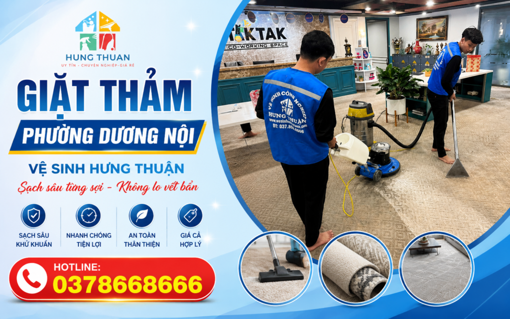 giặt thảm phường Dương Nội