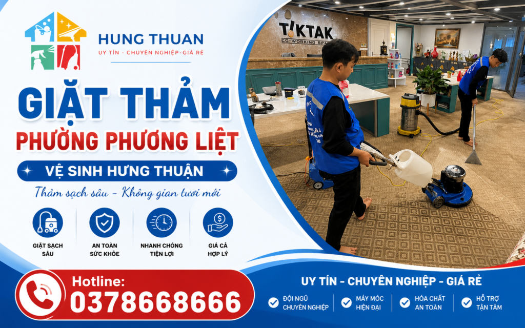 giặt thảm phường Phương Liệt