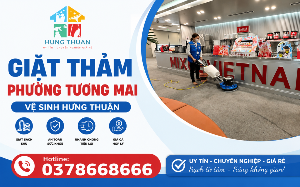 giặt thảm phường Tương Mai