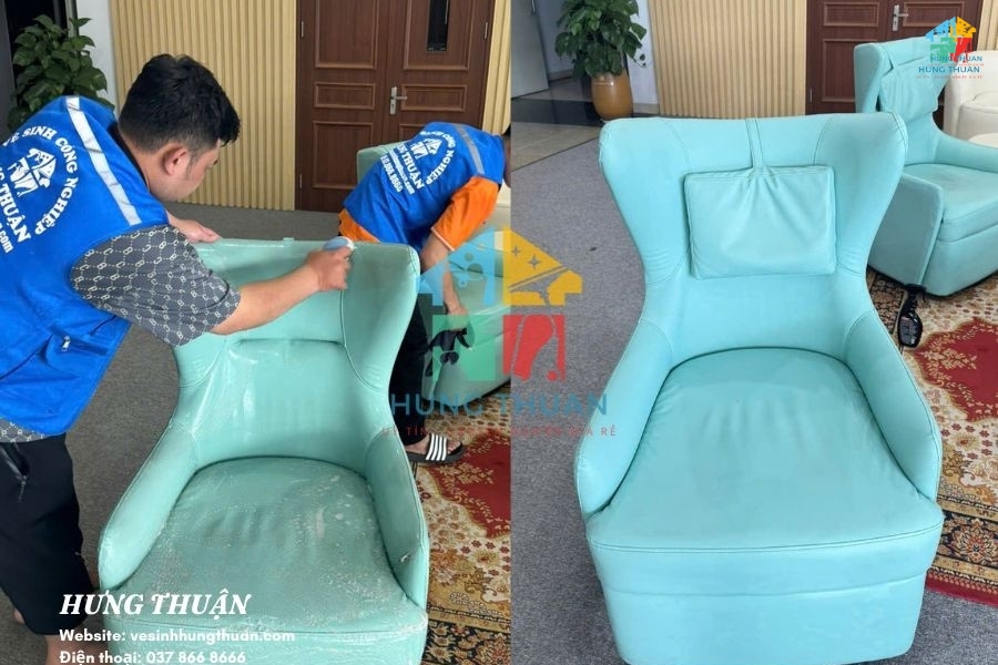 ve sinh ghe sofa van phong