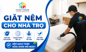 Giặt nệm cho nhà trọ