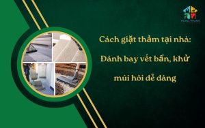 Cách giặt thảm tại nhà