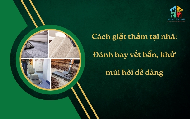 Cách giặt thảm tại nhà