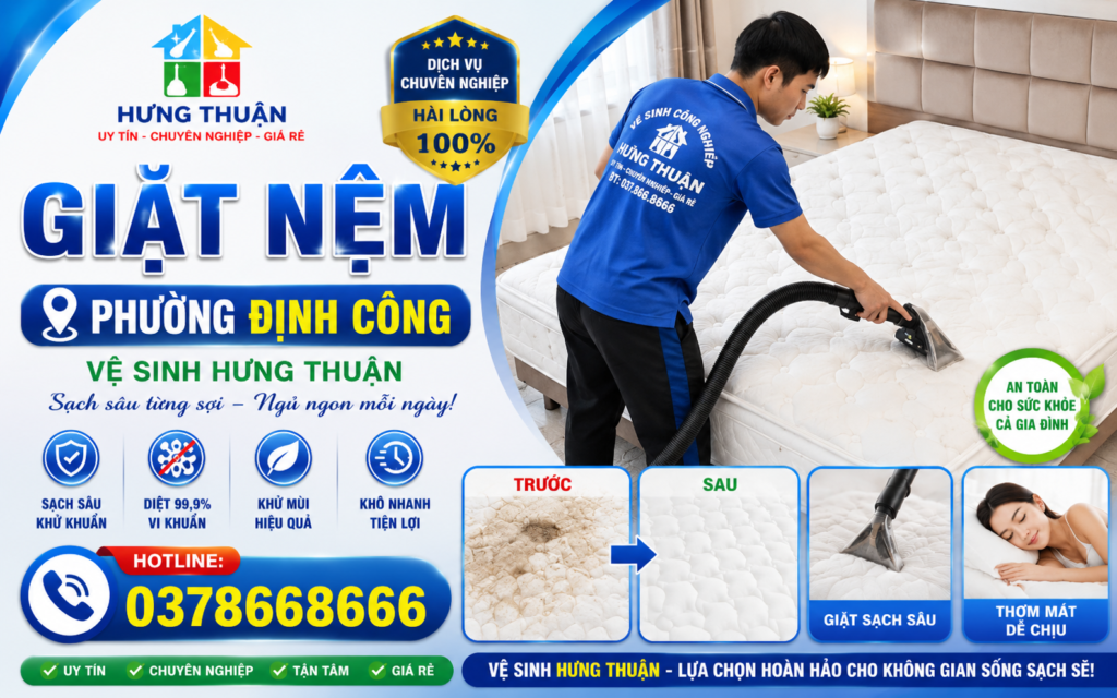 Giặt Nệm Phường Định Công