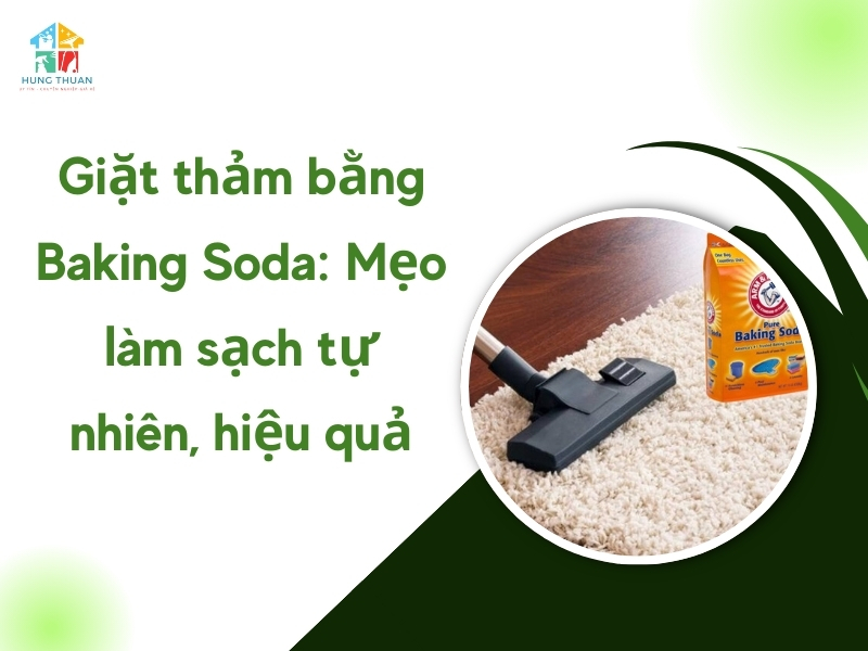 Giặt thảm bằng Baking Soda