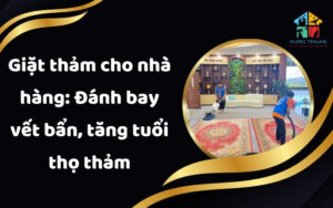 Giặt thảm cho nhà hàng