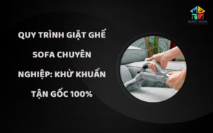 Quy trình giặt ghế sofa chuyên nghiệp