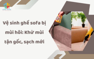 Vệ sinh ghế sofa bị mùi hôi