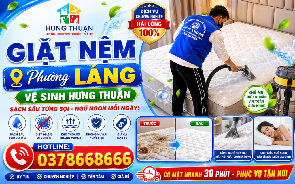 giặt nệm phường Láng