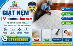 giặt nệm phường Lĩnh Nam