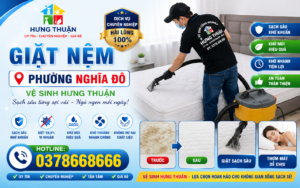 giặt nệm phường Nghĩa Đô