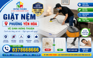 giặt nệm phường Yên Hòa