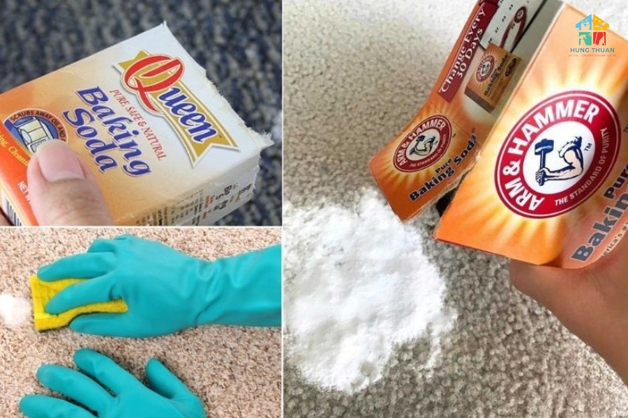giat tham bang baking soda
