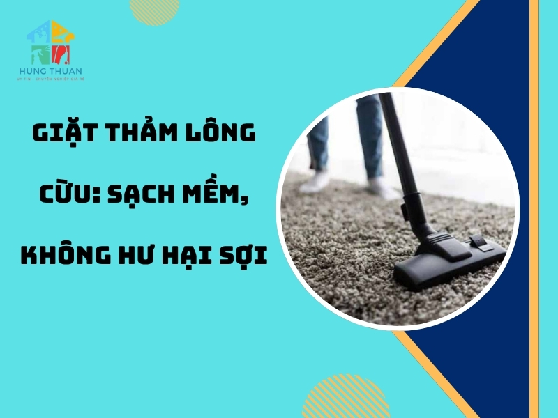 Giặt thảm lông cừu