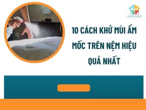 cách khử mùi ẩm mốc trên nệm