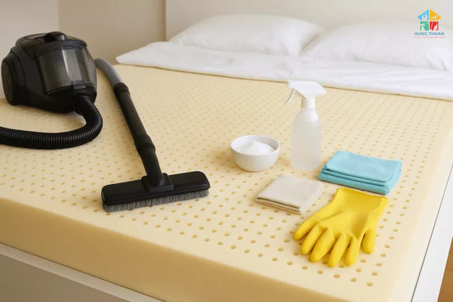 vệ sinh nệm tại nhà