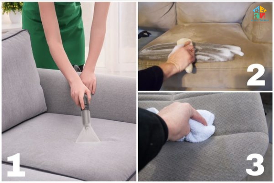 quy trình vệ sinh sofa tại nhà
