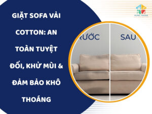 Giặt sofa vải cotton
