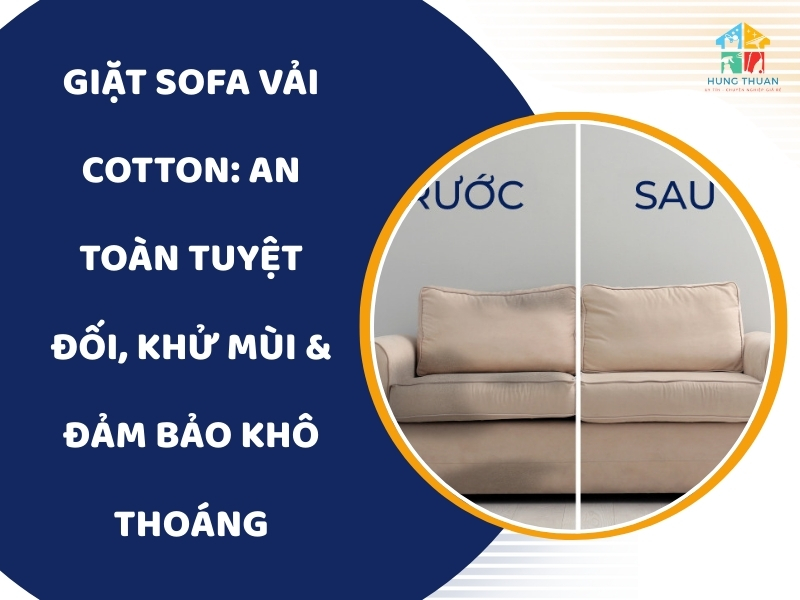 Giặt sofa vải cotton