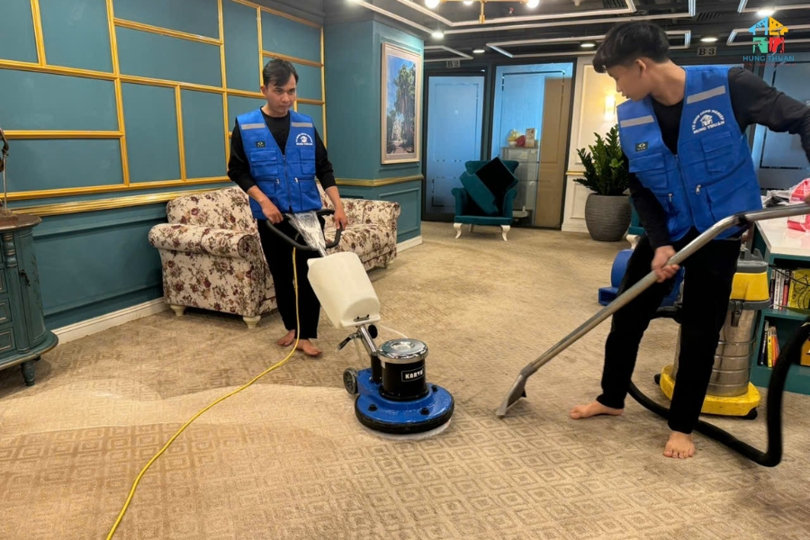 giặt thảm bằng máy