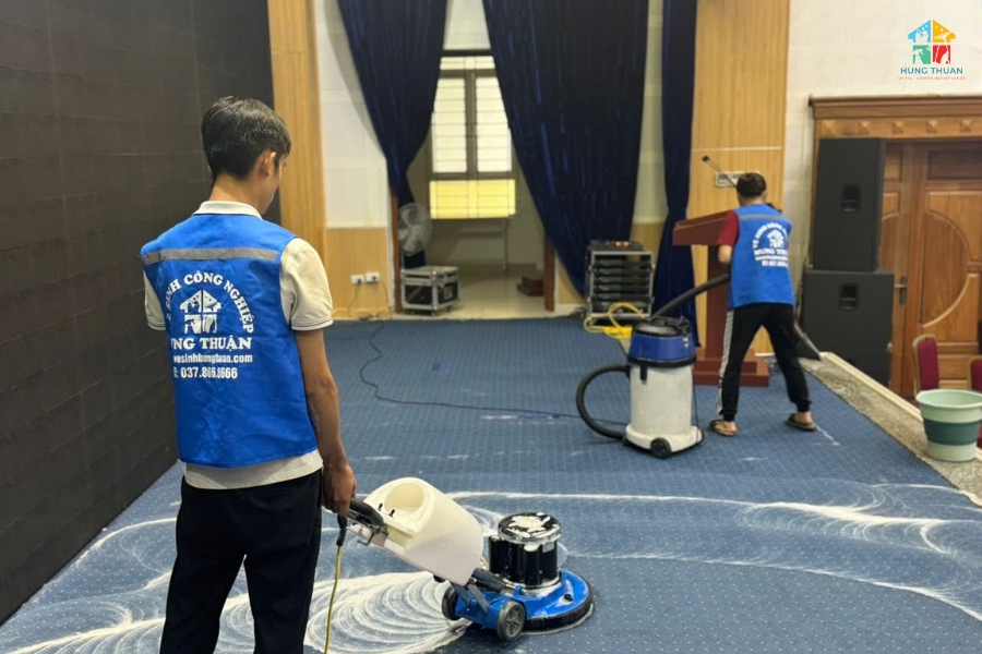 giặt thảm bằng máy