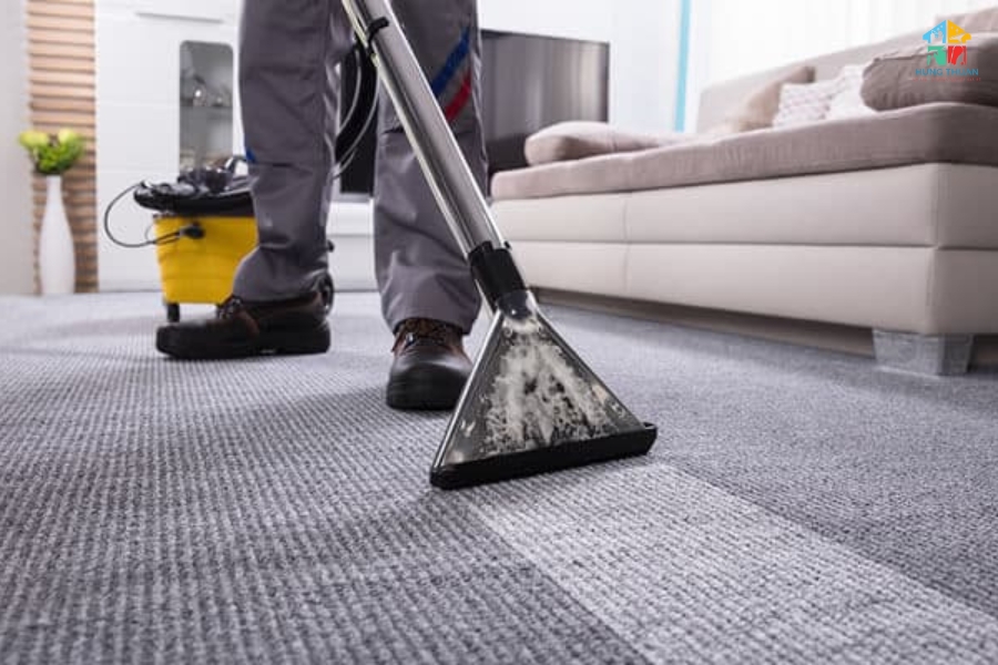 giặt thảm bằng máy