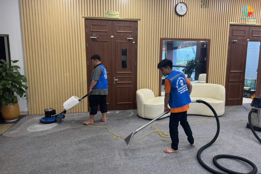 giặt thảm bằng máy