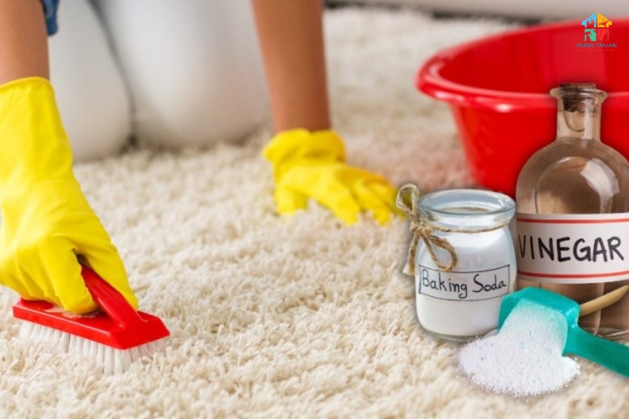 Mẹo vệ sinh thảm tại nhà
